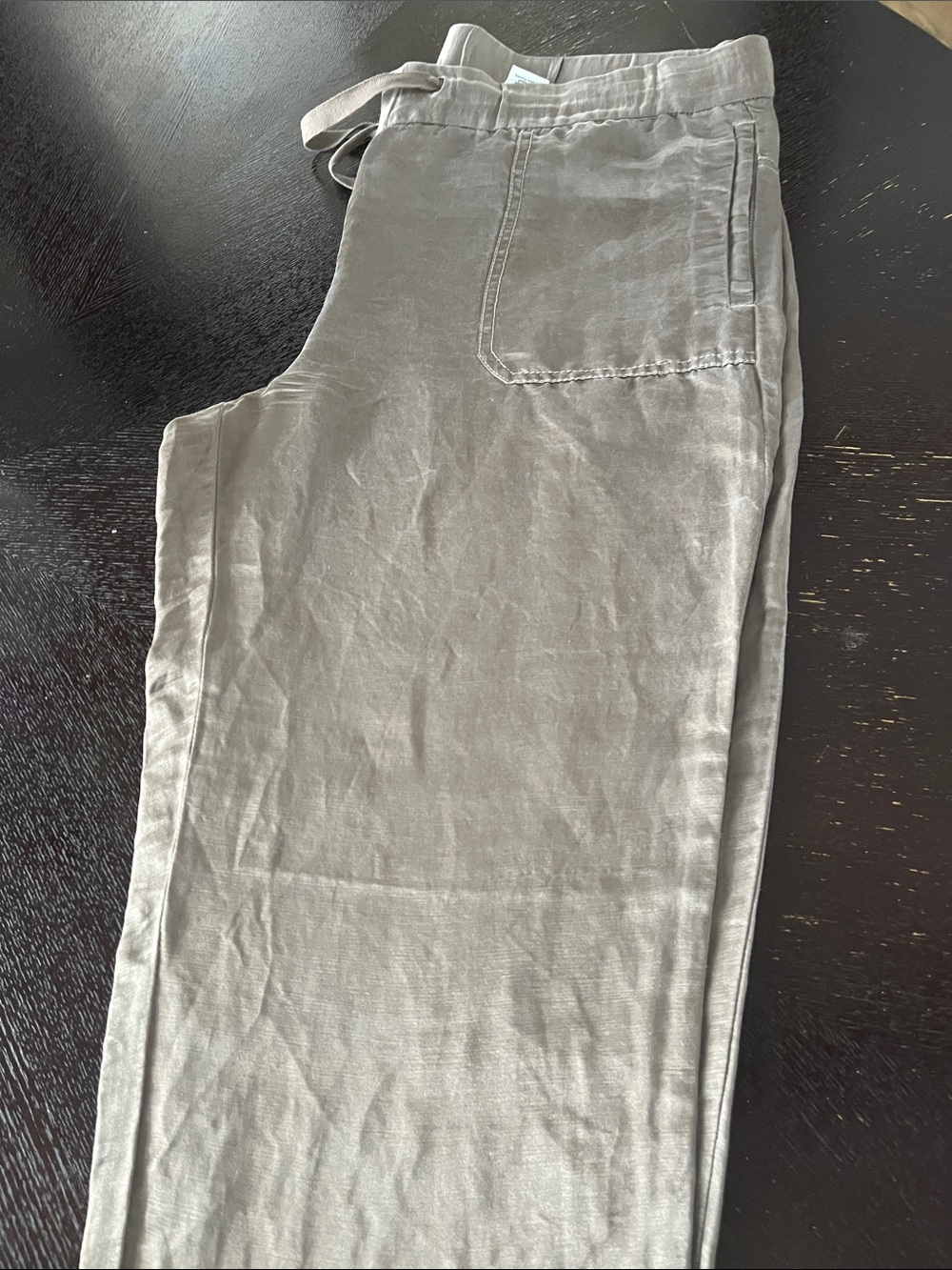 J Crew drawstring linen silk blend - Picture 3 of 4